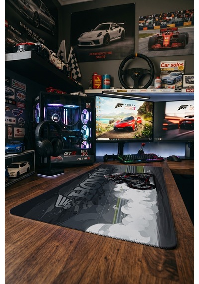 Honda Cbr Siyah Kırmızı Motor 40x90 Cm Oyuncu Mousepad Kaymaz Taban Büyük Boy Mousepad