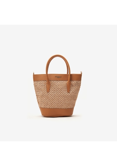 D44 Camel Omuz Çantası Kadın Guia Bag Piumelli Milano