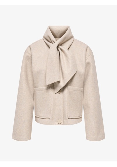 Only Onlcarrıe Scarf Jacket Otw Kadın Beyaz Ceket - 15382557