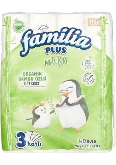 Familia Plus Natural 40'lı Paket Tuvalet Kağıdı