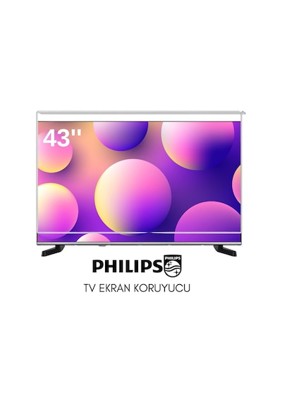 Technozi Philips Uyumlu 43" İnç 143 Ekran Tv Koruyucu Kırılmaz Paneli