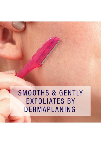 Rötuş Eksfoliye Edici Dermaplaning Aleti, Yüz Ve Kaş Tıraş Makinesi Hassas Kapaklı - 9 Adet Kadınlar İçin Dermaplaning Jilet