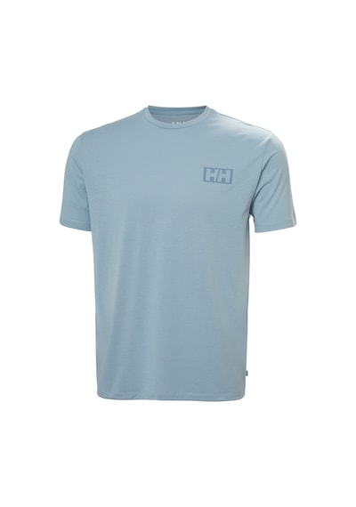 Helly Hansen Skog Recycled Graphic Erkek Mavi Yuvarlak Yaka Tişört Mavi