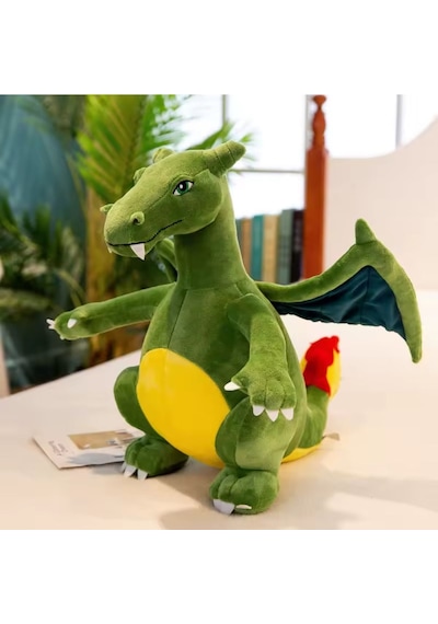 Pokemon Charizard Peluş Oyuncak 25cm Charizard Pokemon Peluş Figür Yeşil Ejderha Diğer