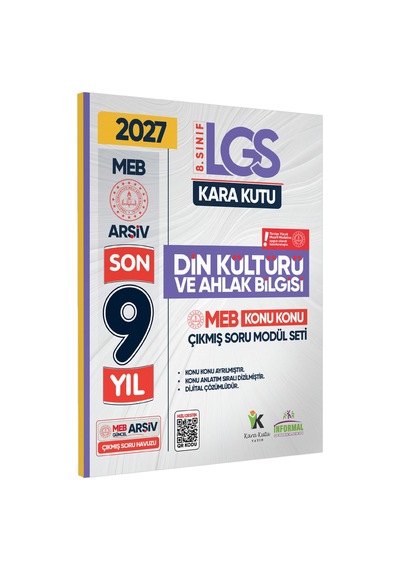 2026 LGS 8.Sınıf DİN KÜLTÜRÜ Karakutu MEB Çıkmış Soru Modülü Video/PDF Çözümlü Konu Konu Son 9 Yıl