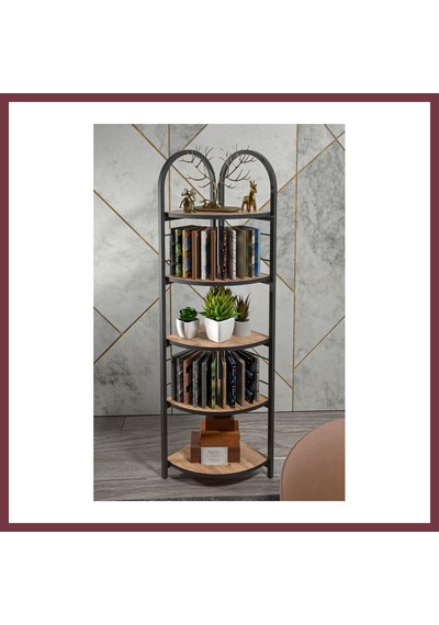 Storeşahin Metal Köşe Kitaplığı Atlantik Çam Shn0720