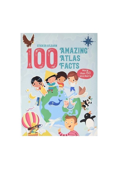 100 Facts Sticker And Learn Amazing Atlas Facts Book