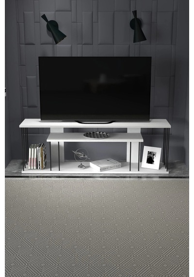 Gzd Plus Tv Ünitesi Beyaz 140 Cm Çok Renkli