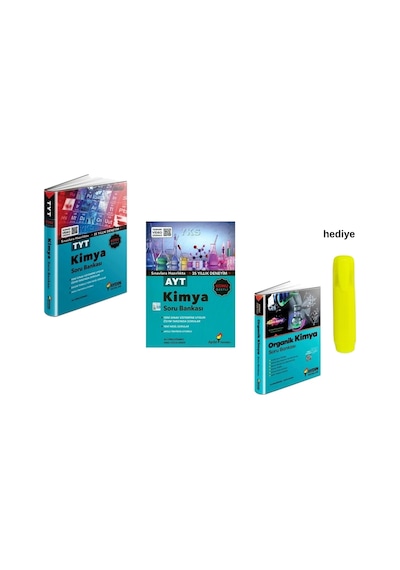 Aydın Yayınları Tyt Ayt Kimya Konu Özetli Soru Bankası 3 Kitap