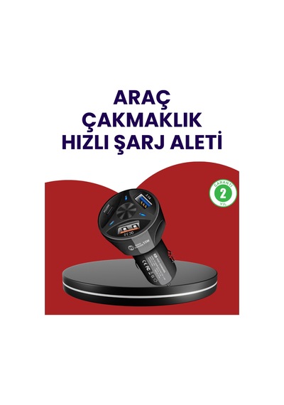 55w Pd Ve Quick Charge 3.0 Destekli Polygold Araç Şarj Adaptörü