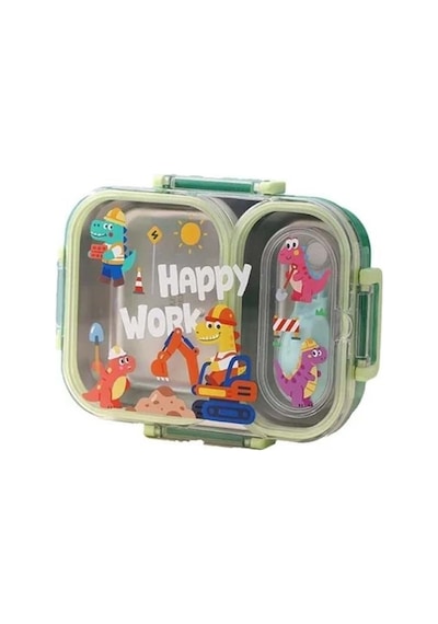 Vagon Beslenme Kabı Paslanmaz Çelik Lunchbox Renkli