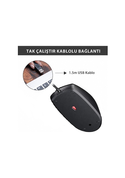 Philips Spk7247b/38 2000 Serisi 1200 Dpı Usb Optik Kablolu Mouse Diğer