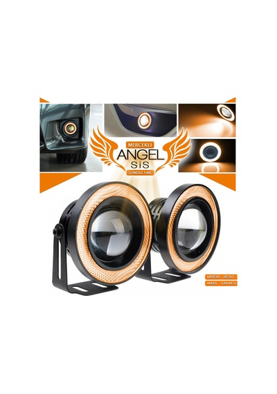 Angel Sis Farı 89 Mm Beyaz Universal Mercekli Sis 89 Mm - Turuncu