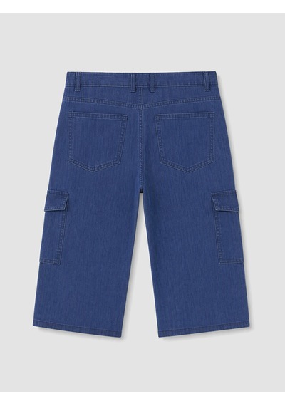Lcw Jeans İndigo Regular Fit Erkek Kargo Jean Şort