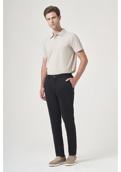 İmza Siyah Yan Cep Slim Fit Esnek Jogger Pantolon 1003260274