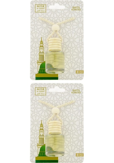 Medine Ravza Kokusu 8 ML Araba Kokusu Cam Şişe 2 Adet