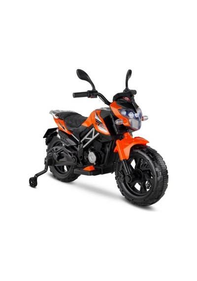 Babyhope 447 Motocross Akülü Motorsiklet 12v Turuncu Çok Renkli
