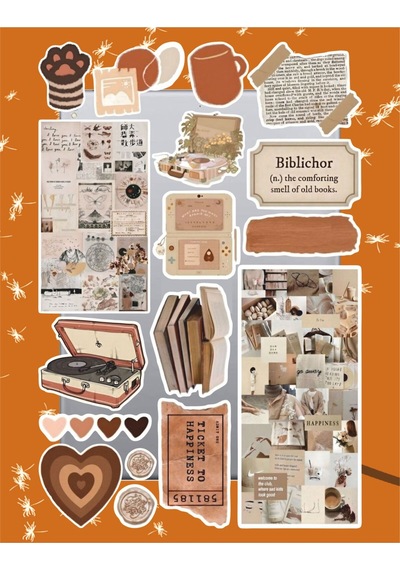 Biblichor Temalı Sticker Seti Laptop Ajanda Notebook Tablet Telefon Defter Etiket Bullet Journal Diğer