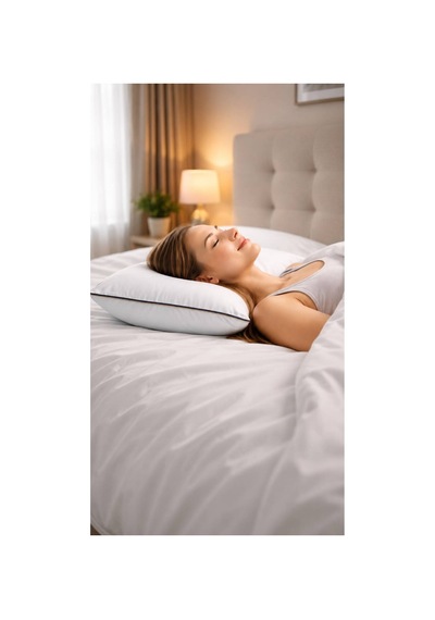 Isı Kontrollü Soft Terletmeyen Yastık 700gr 50x70 Cm Beyaz Beyaz