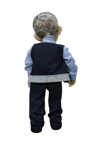 E38 El İşçiliği Baba Polis Dekor Bebek 50 Cm - 6032