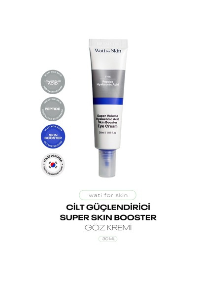 Peptit Ve Hyalüronik Asit İçeren Göz Kremi Wati For Skin Booster Eye Cream 30 Ml