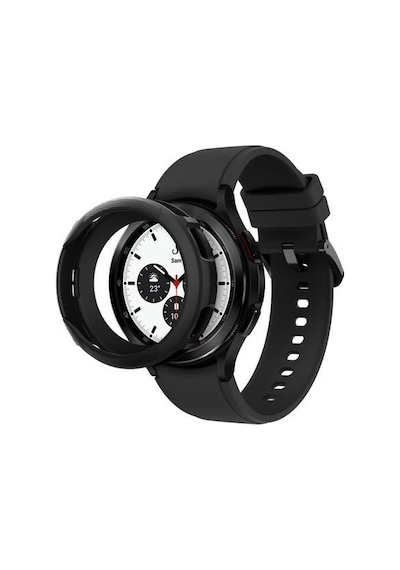 Spigen Samsung Uyumlu Galaxy Watch 4 Classic 46mm İle Uyumlu Kılıf Liquid Air Matte Black