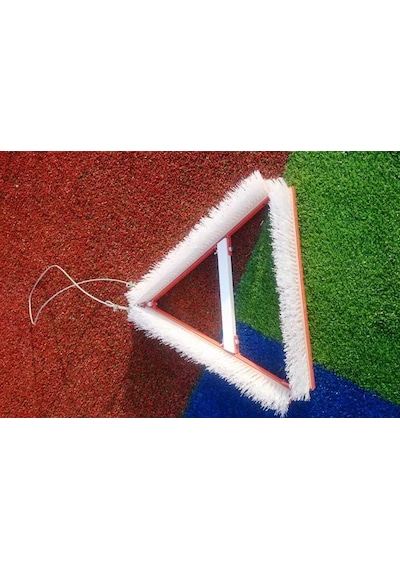Silver Halı Kumlama Granül Fırçası 70 CM Üçgen Çok Renkli