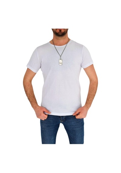 Erkek Sıfır Yaka Tişört T-383 Bgl-St01826