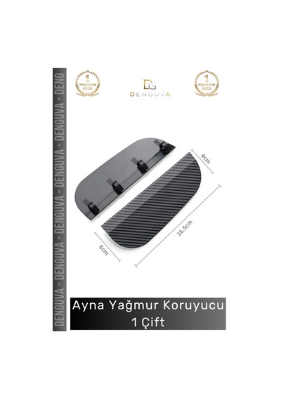 Aynakoruyucu Araba Yan Ayna Yağmur Koruyucu Estetik Karbon Tasarım Koruyucu Siper Karbon Desenli
