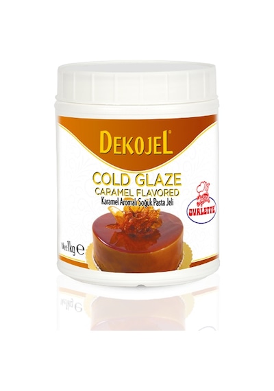Katsan Ovalette Dekojel Karamel Aromalı Soğuk Pasta Jeli 1 KG