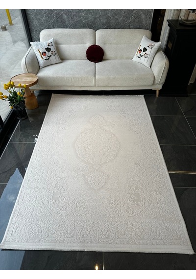 Arden Halı Salon, Oturma, Yatak Odası Halısı Desen Kodu 79423-060 Beyaz