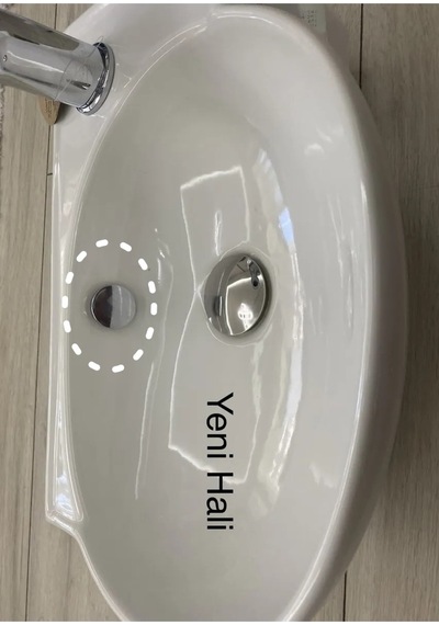 M42k Üniversal Seramik Lavabo Su Taşma Delik Yüzüğü Krom Renk Diğer