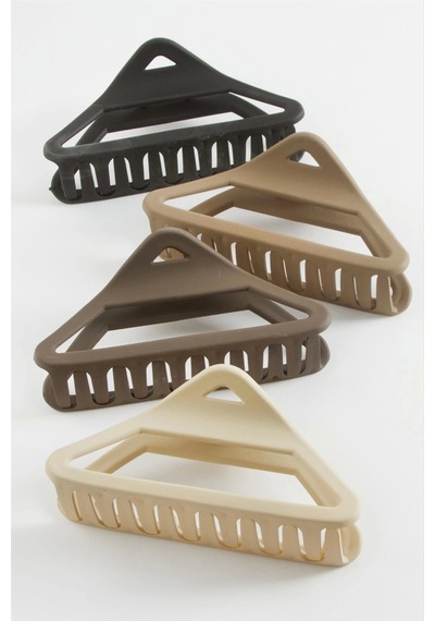 Üçgen Renkli Mandal Toka 12 Cm Çok Renkli