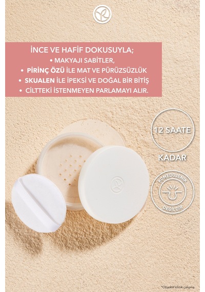Yves Rocher Sabitleyici Toz Pudra-vegan-8.5g-70328 Pembe Bej