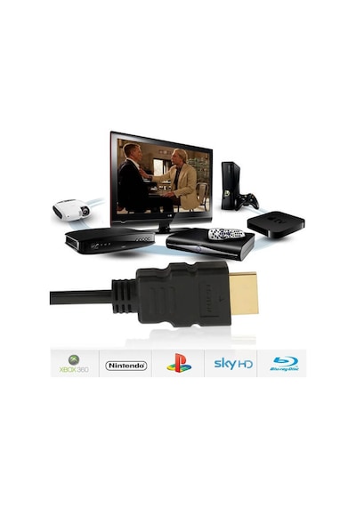 50 Cm Kısa Hdmi Kablo Uydu Alıcısı Ps3 Full Hd 3D Destekli