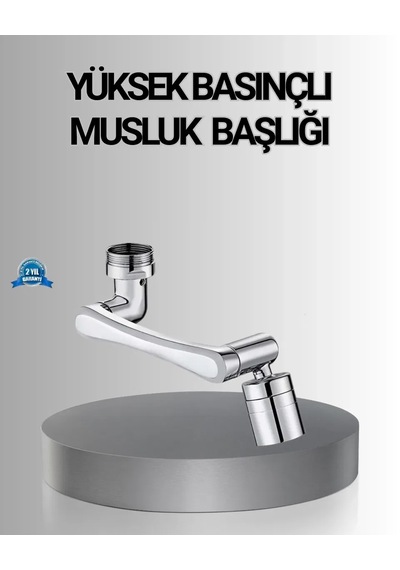 1080 Dönebilen Musluk Başlığı Robotik Kol Havalandırıcı Çok Yönlü Su Yönlendirme .