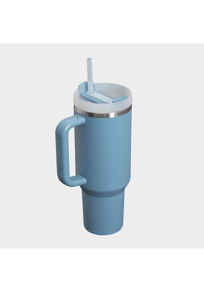 Quencher H2.0 Flowstate Pipetli Termos Bardak 1.18 Litre - Indigo Paslanmaz Çelik Çok Renkli