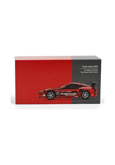 1/64 Model Araç Supra A80 Top Secret Gt-300 Top Secret Red Chrome