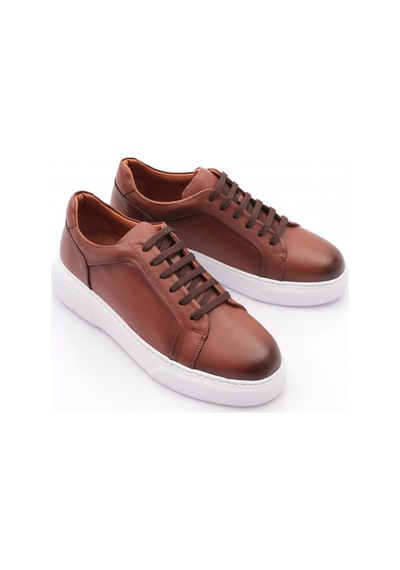 Dgn Tito Erkek Sneakers Ayakkabi Taba Beyaz