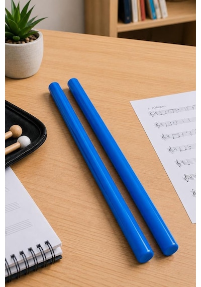 Midex Orf-bt-25bl Mavi Çocuklara Özel Ritim Çubuğu 25 Cm Eğitici Örf Aleti Karbon Fiber
