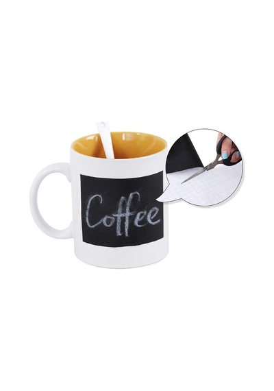 Çocuklar İçin Eğlenceli Yapışkanlı Yazı Tahtası Sticker Rulo Sarı