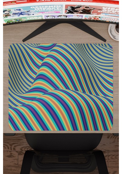 Realistik Çizgi Kaymaz Dikişli Kauçuk Oyuncu Mousepad V4 - 48x40 Xl Gaming Mouse Pad Fare Altlığı