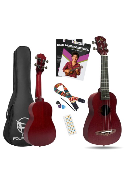 Fourtune Elio UKS-21RD Soprano Ukulele Maun Hakiki Ağaç (ÖZEL SERİ)