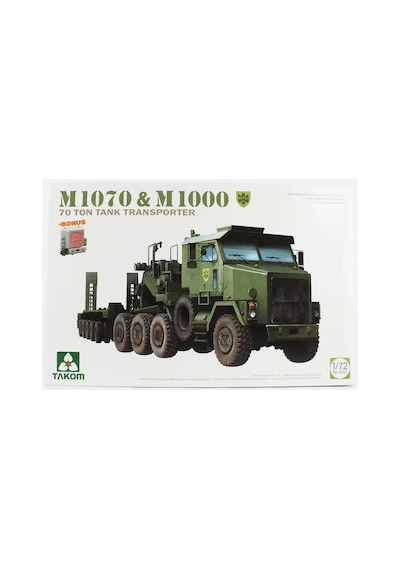 Takom 5021, 1/35 M1070 Çekici Ve M1000 Römorklu 70 Ton Tank Taşıyıcı Plastik Maketi