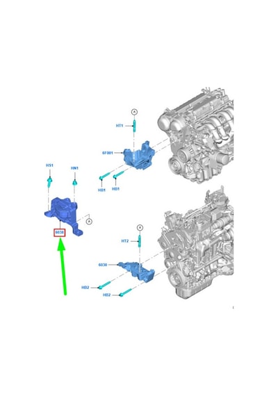 Ford Focus Motor Takozu Sağ 1.6 Dizel Fomoco 2005-2018 Av616f012fa
