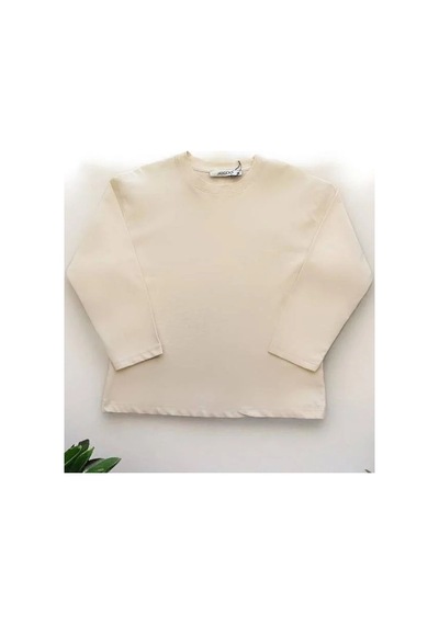 Jack Lions Çocuk Pamuklu Basic İnce Uzun Kollu T-shirt-14619 Bej