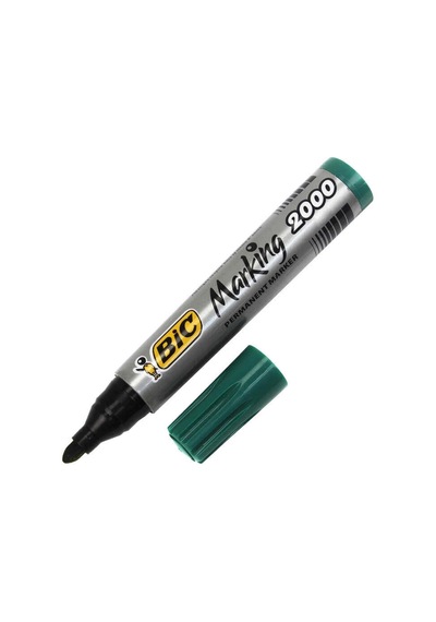 Bic Permanent Markör Yuvarlak Uç Yeşil 2000