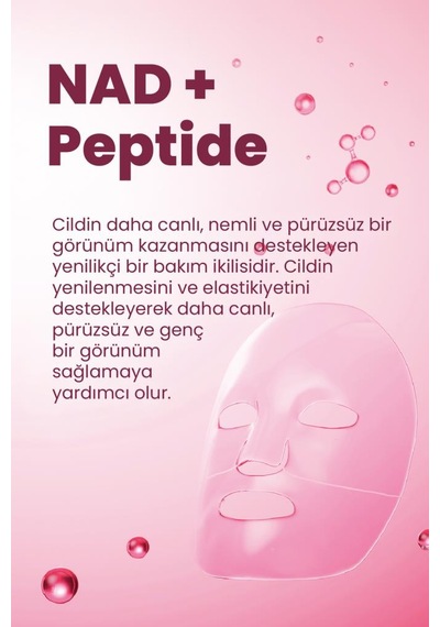 Dermal Seoul Face Nad+ Peptid Hidrojel Canlandırıcı Nemlendirici Eriyen Kore Maskesi 34 Gr. 2 Adet