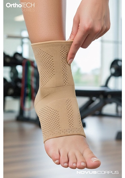 Fitness Spor Ayak Bileği Desteği Unisex Ankle Sleeve Antrenman Gym Ortopedik Ayak Bilekliği - 1 Adet