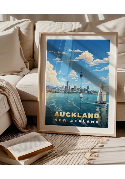 Çerçevesiz Poster Auckland Sanat Baskısı